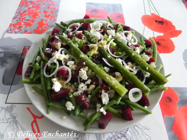 Salade haricots bettraves